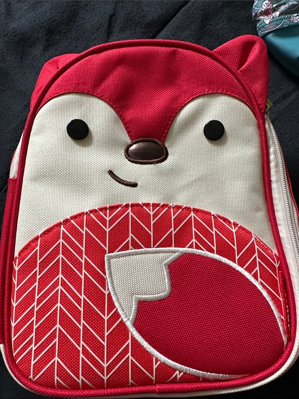 Skip Hop Red and Cream Fox Lunch Bag